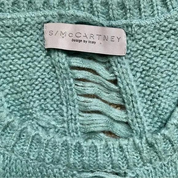 Stella McCartney Cable Knit Distressed Sweater Oversized - Picture 6 of 10